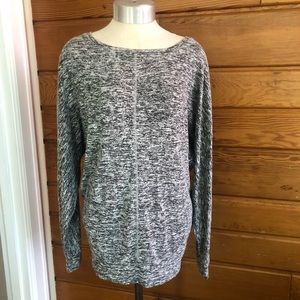 Super Cozy Heathered Gray Sleep Top